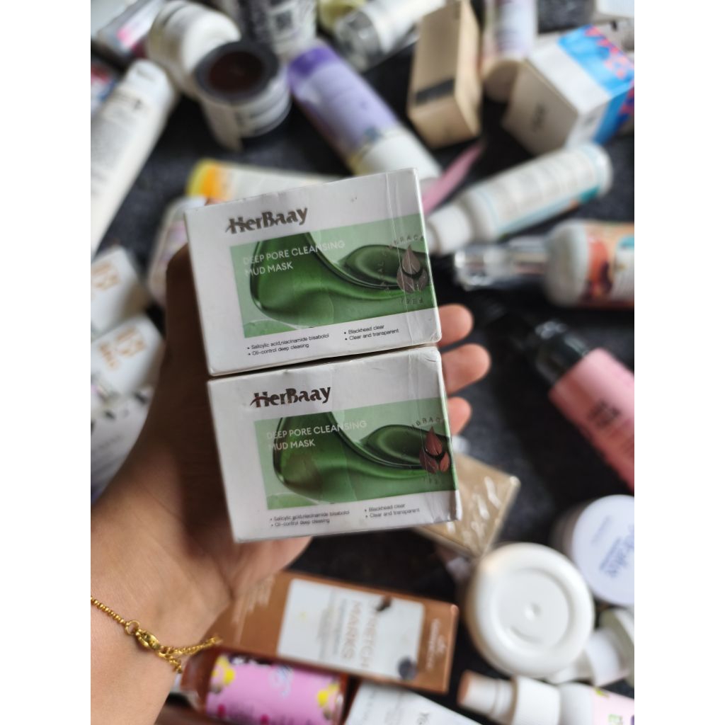 preloved herbay mud mask (bundling 2)