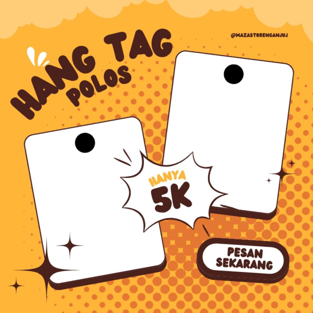 HANG TAG POLOS 100pcs
