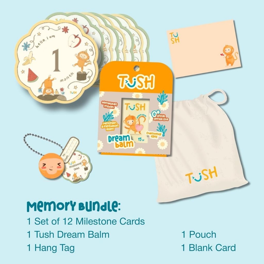 TUSH Memory Bundle - Dream Balm + Milestone Cards