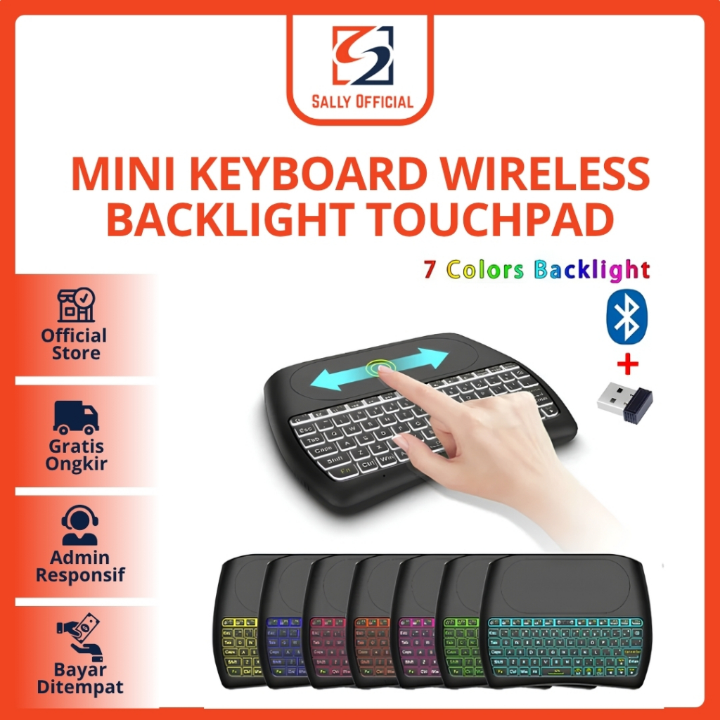 Mini Keyboard Wireless Touchpad Qwerty D8 Mini Wireless
