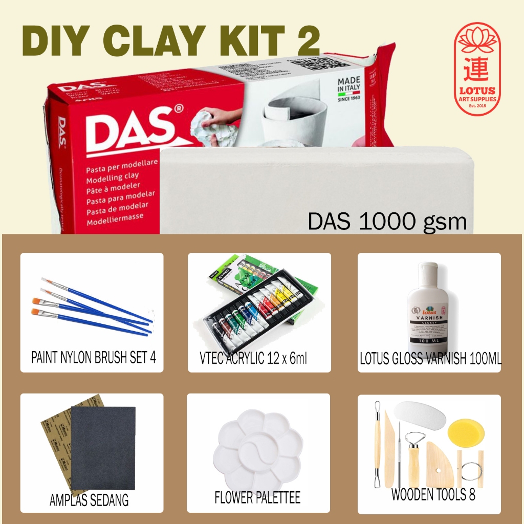 DAS DIY Air Dry Clay Kit Set