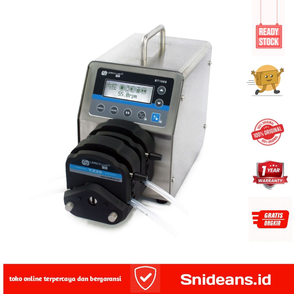 Variable Speed Peristaltic Pump with YT 25 Pump Head BT100S