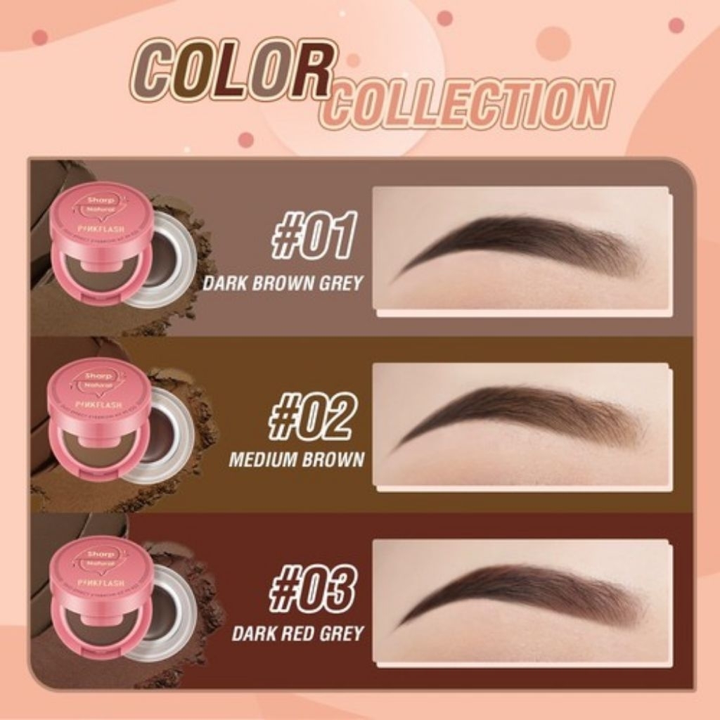 PINKFLASH SHARP NATURAL DUO PERFECT EYEBROW KIT PF-E22