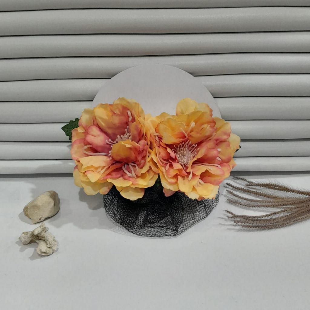 jepit arnet bunga peony