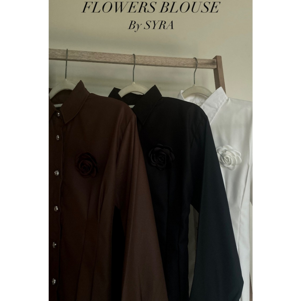 Flowers Fitted Blouse - Blouse Fitted