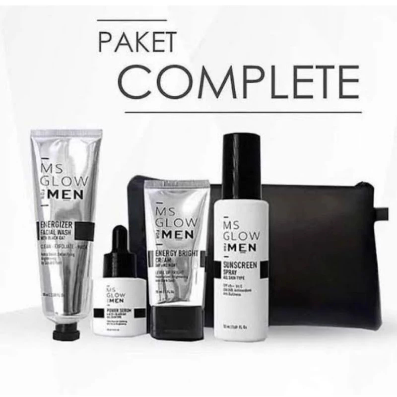 MS Glow For Men - Paket Basic Complete - Skincare Pria