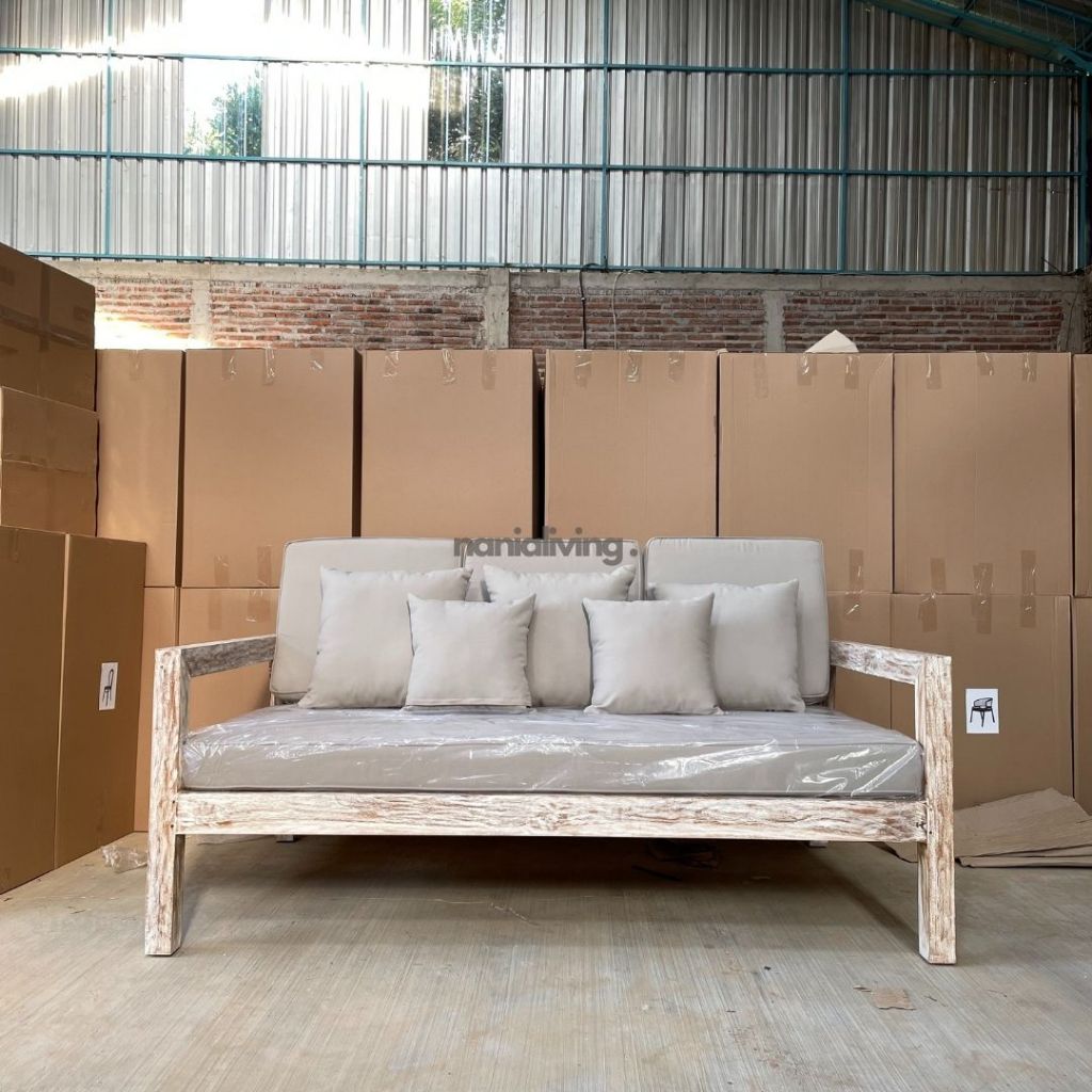 DP 20% sofa tamu rustic duco sofa daybed minimalis