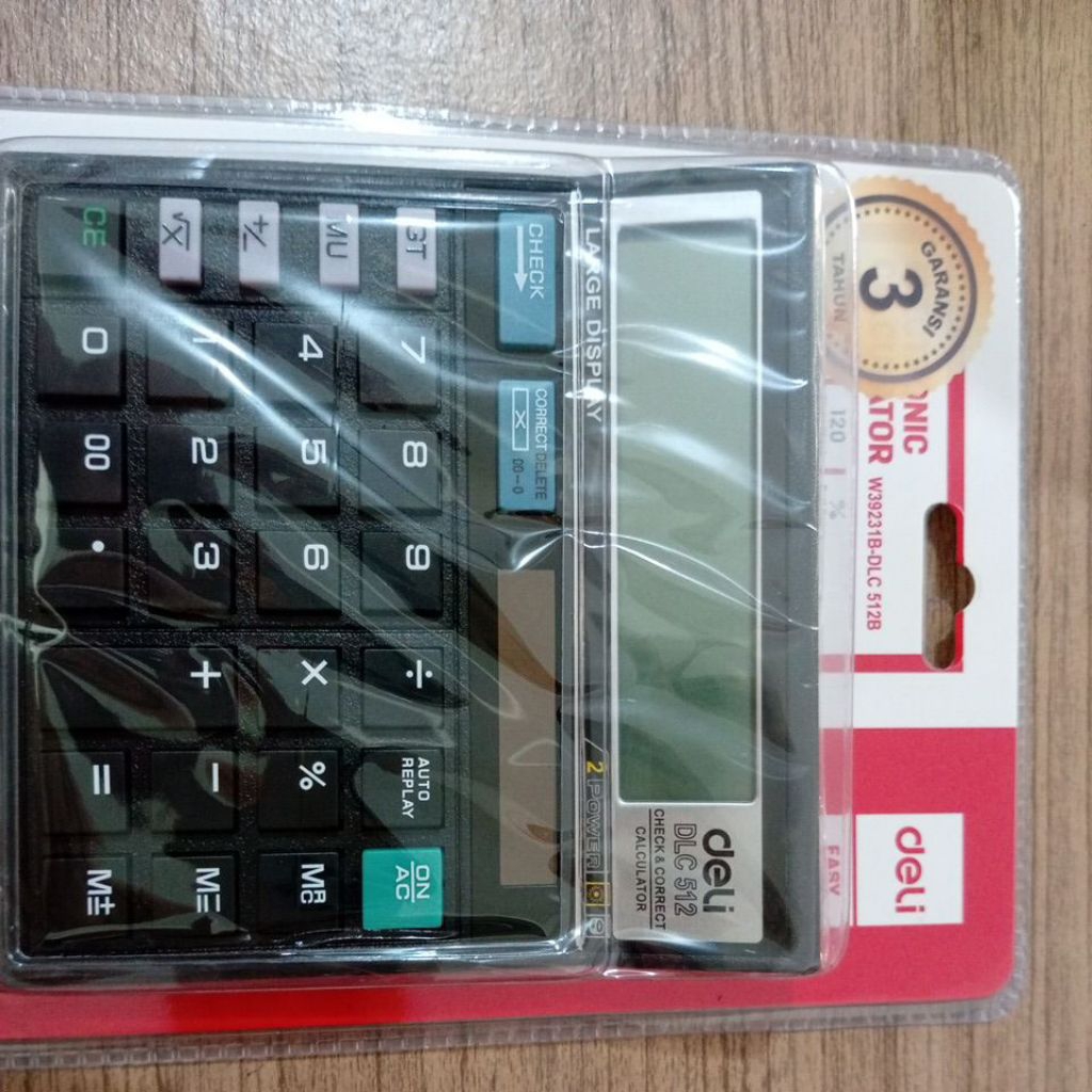 CALCULATOR DELI E-39331 HITAM