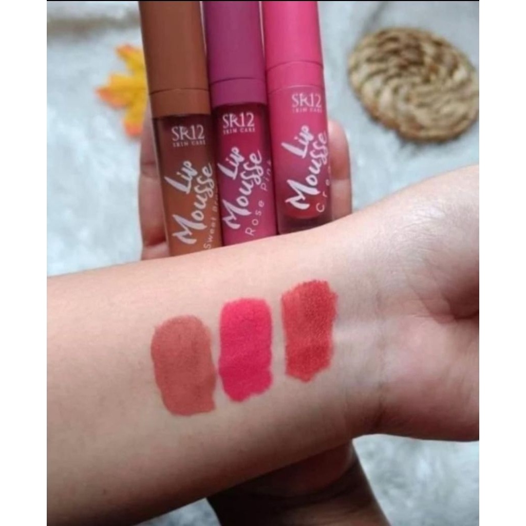 Lip Mousse SR 12 RINGAN DI BIBIR MENGADUNG SUNSCREEN
