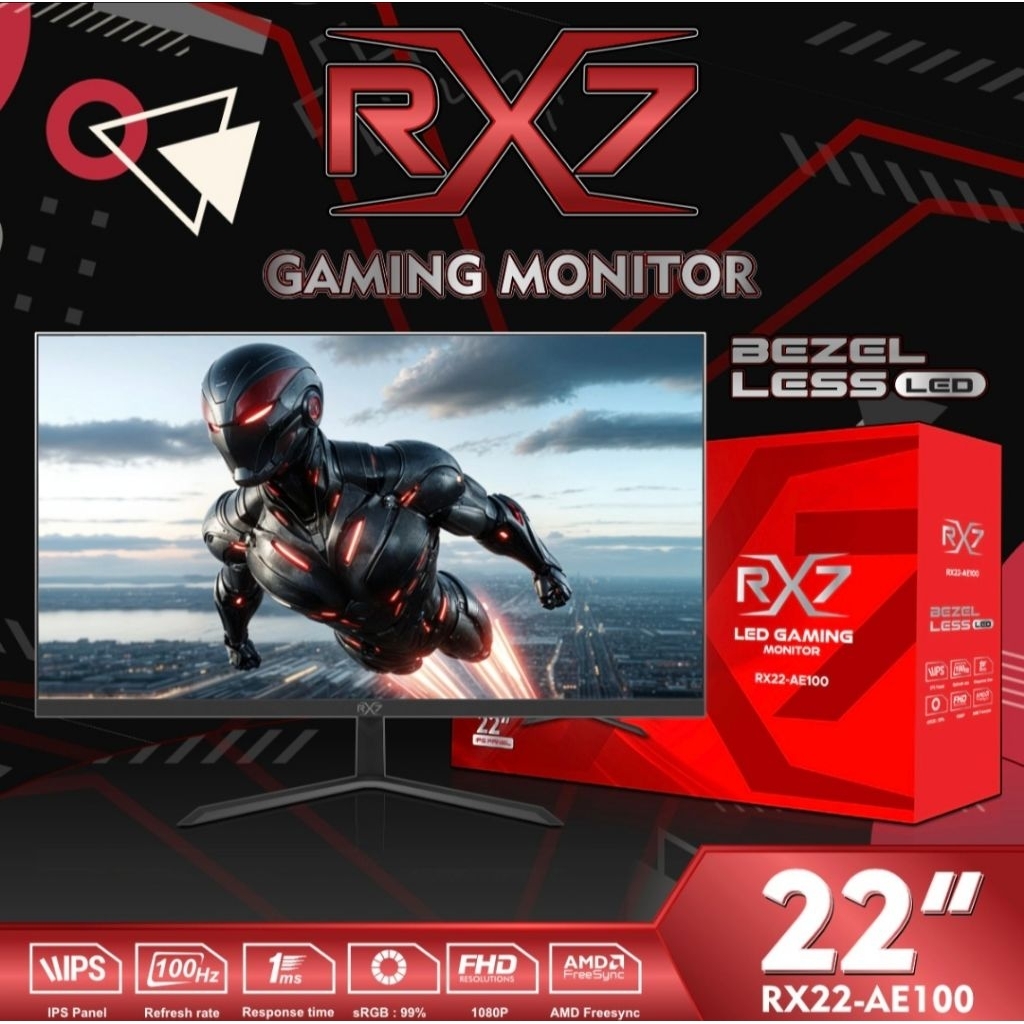 Monitor RX7 22 Inch ( VGA + HDMI )
