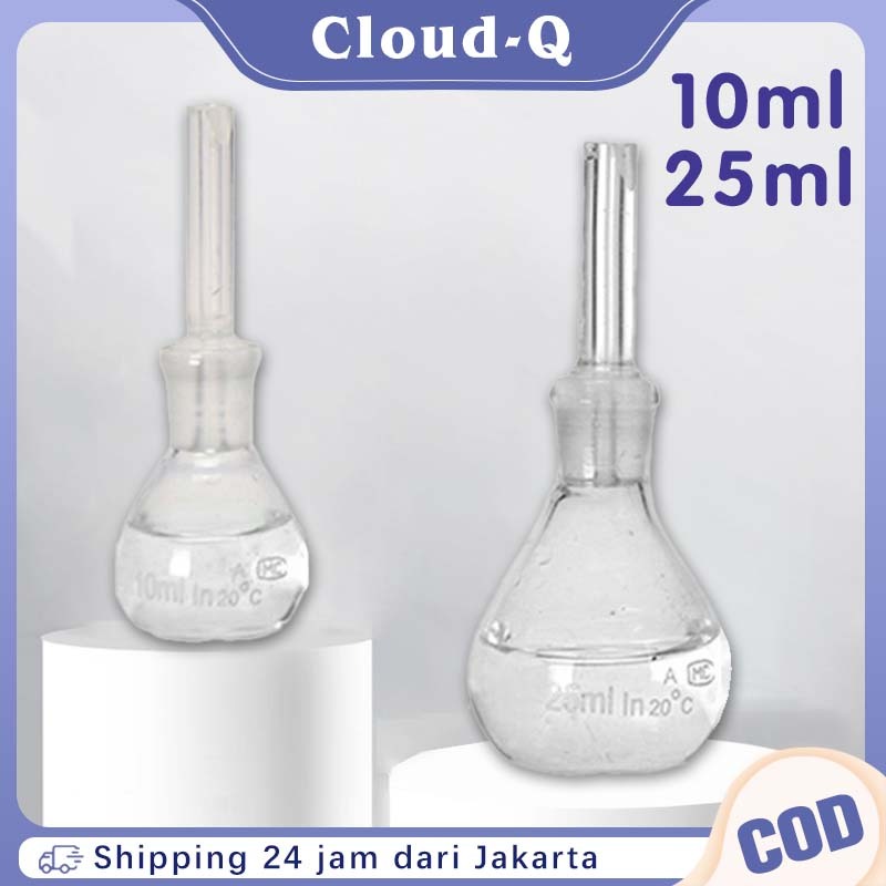 10ml 25ml Picnometer Kaca / Piknometer Pyrex / Botol Pycnometer