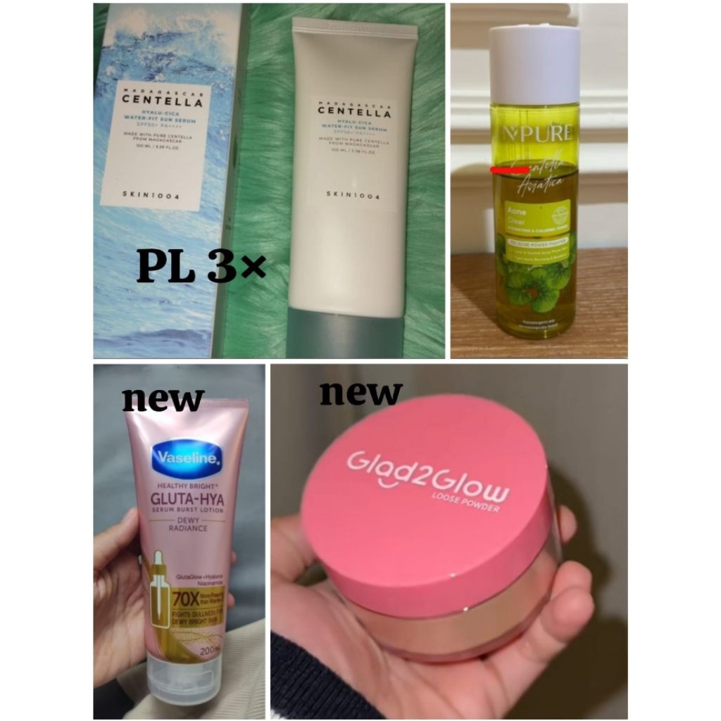 Preloved & new skincare