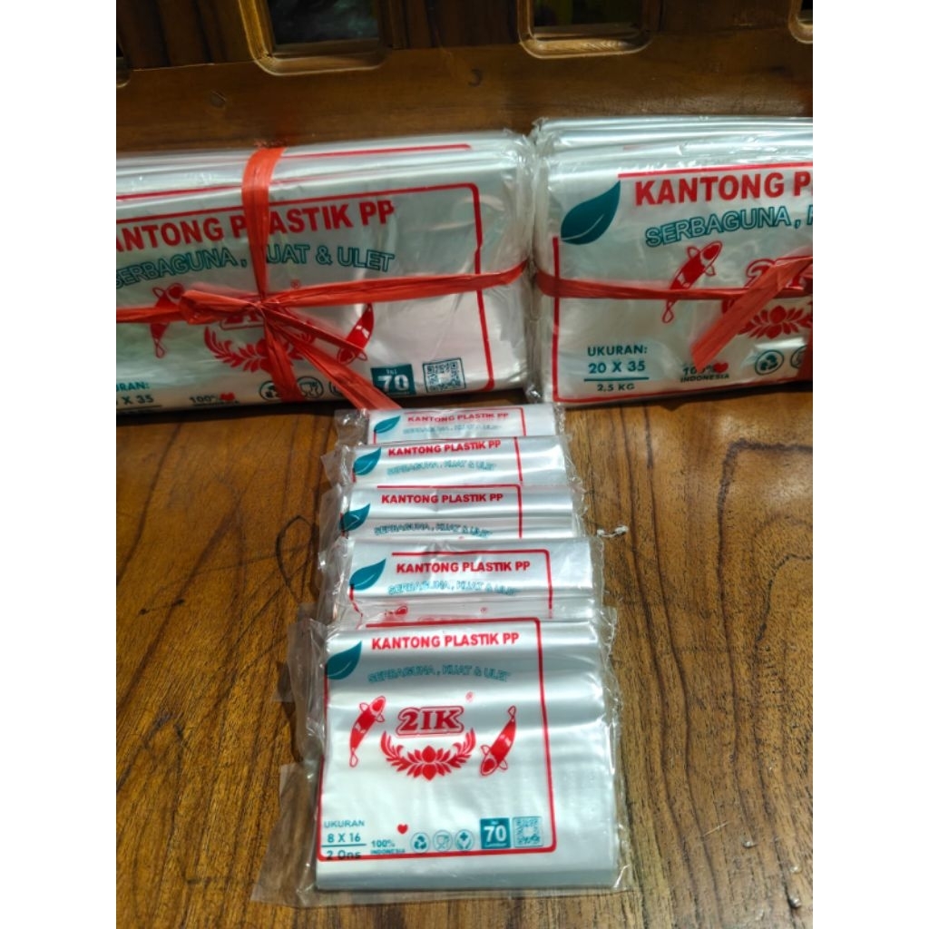 Plastik PP bening 2 ons(8×16)