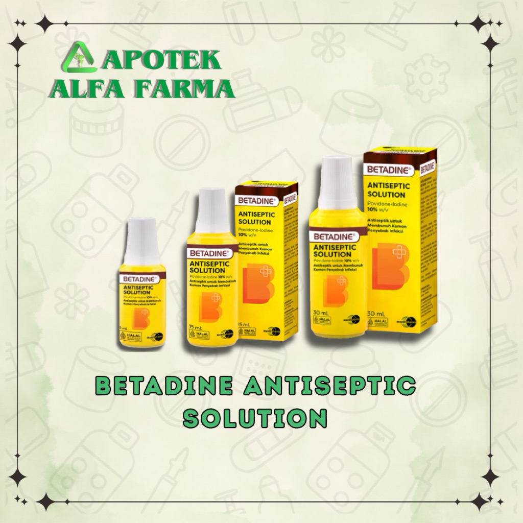 Betadine Antisetic Solution 5ml 15ml 30ml
