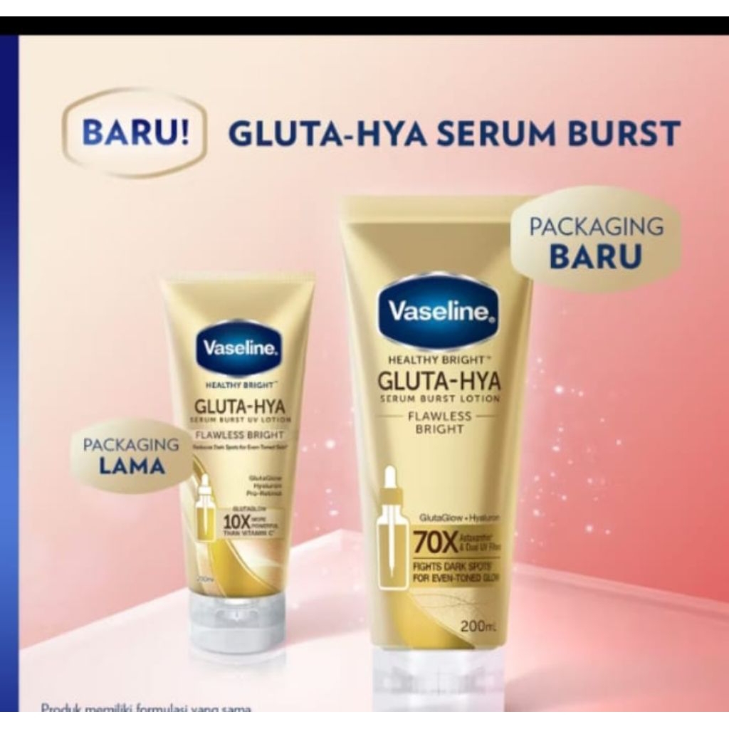 Vaseline gluta hya serum gold 200ml