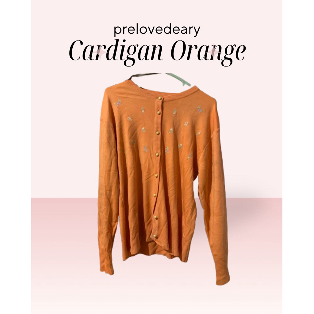 [PRELOVED] Cardigan Orange