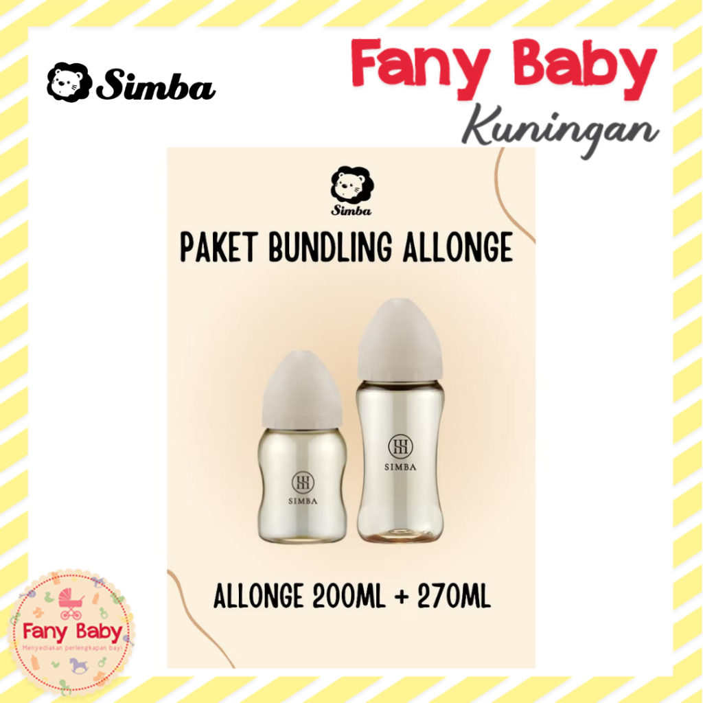 SIMBA BUNDLING ALLONGE FEEDING BOTTLE 200ML + 270ML