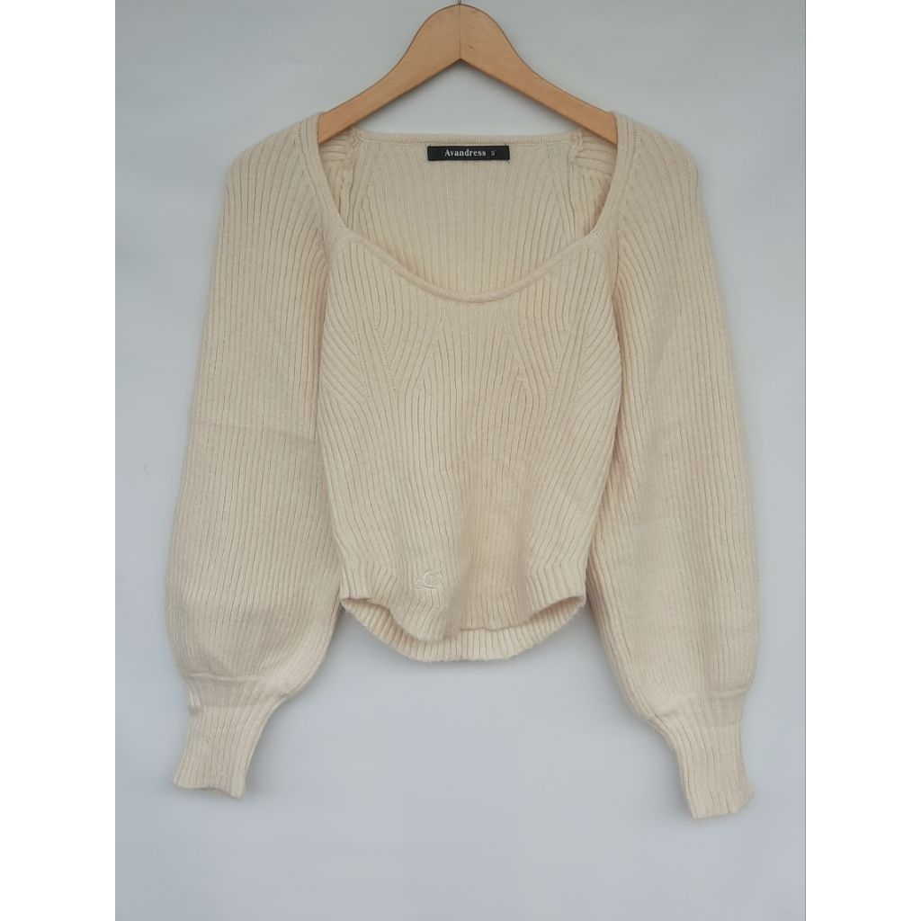 Sweater Rajut Croptop