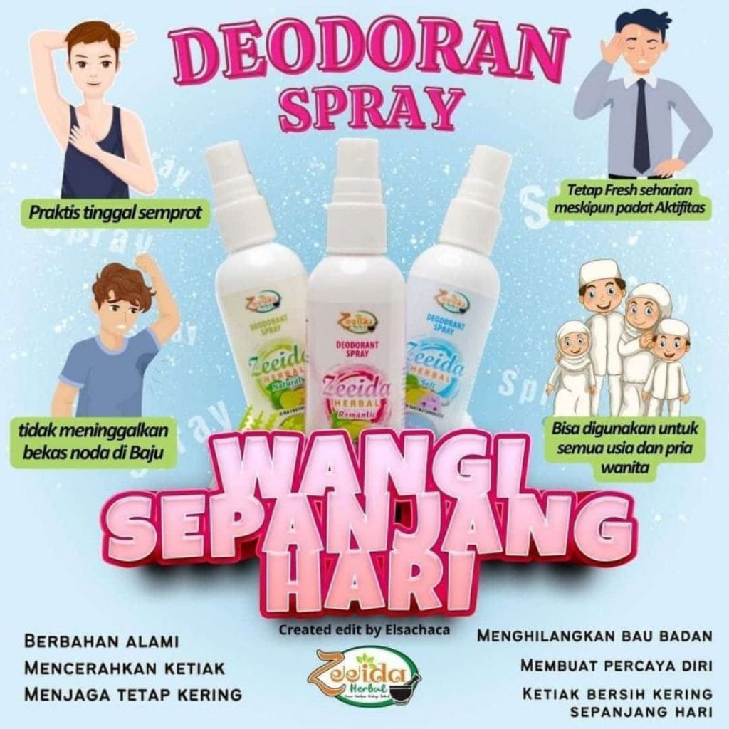 Deodorant Spray Zeeida Deospray