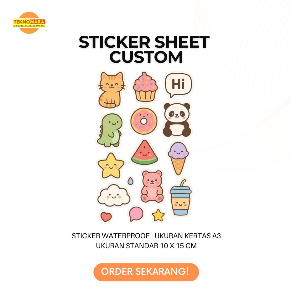 Stiker Sheet Custom | Sticker Deco Planner Custom
