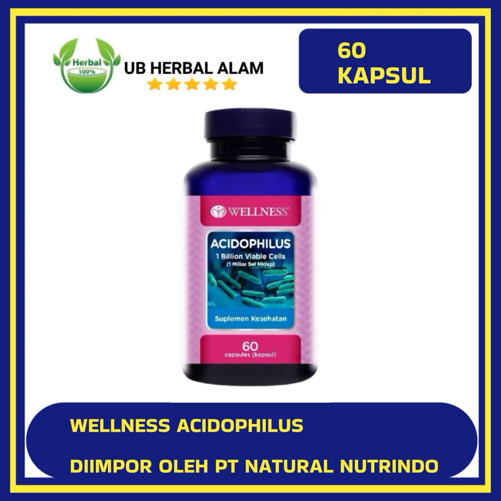 Wellness Acidophilus 60 Kapsul Bpom