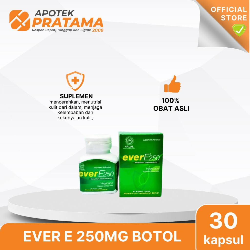 EVER E 250IU (BOTOL 30’S KAPSUL)
