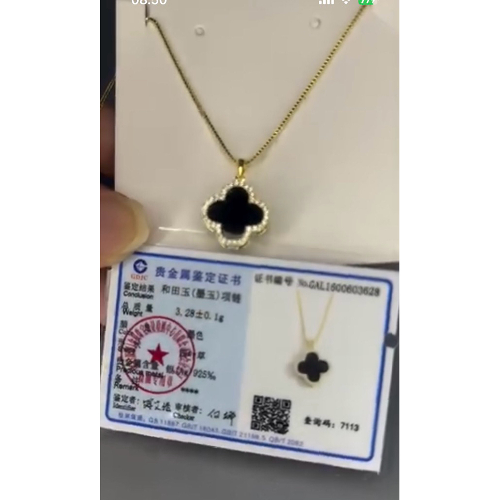 kalungclovergiokhetianhitam