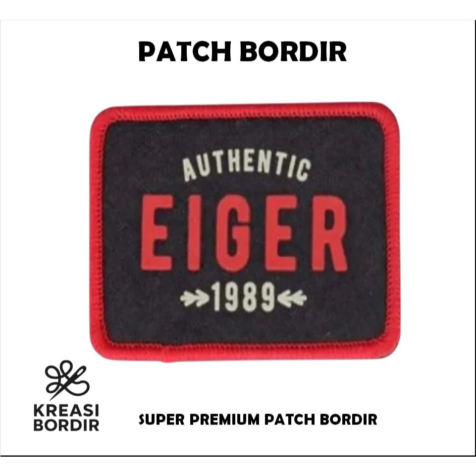 EMBLEM PATCH BORDIR GAMBAR EIGER - Kreasibordir.id