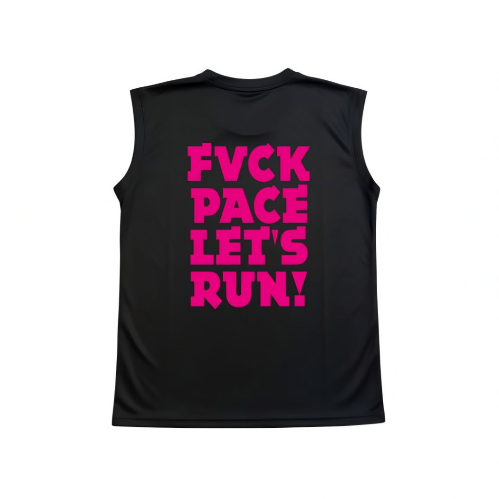 Kaos running/singlet Lari dryfit/Lekbong jogging fvck pace let's run basic2