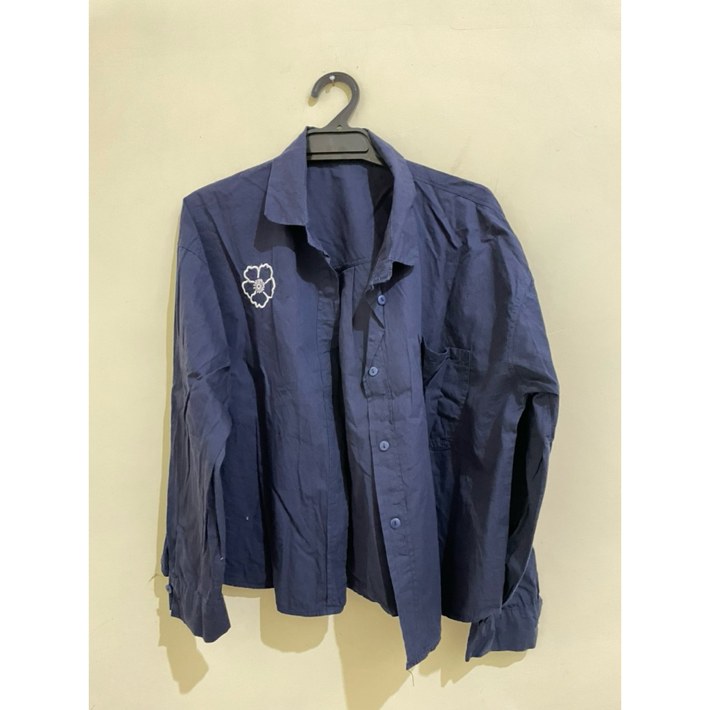 Kemeja Boxy Bigimo Navy