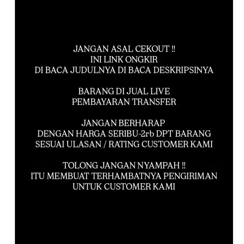 ongkir BACA DESKRIPSI