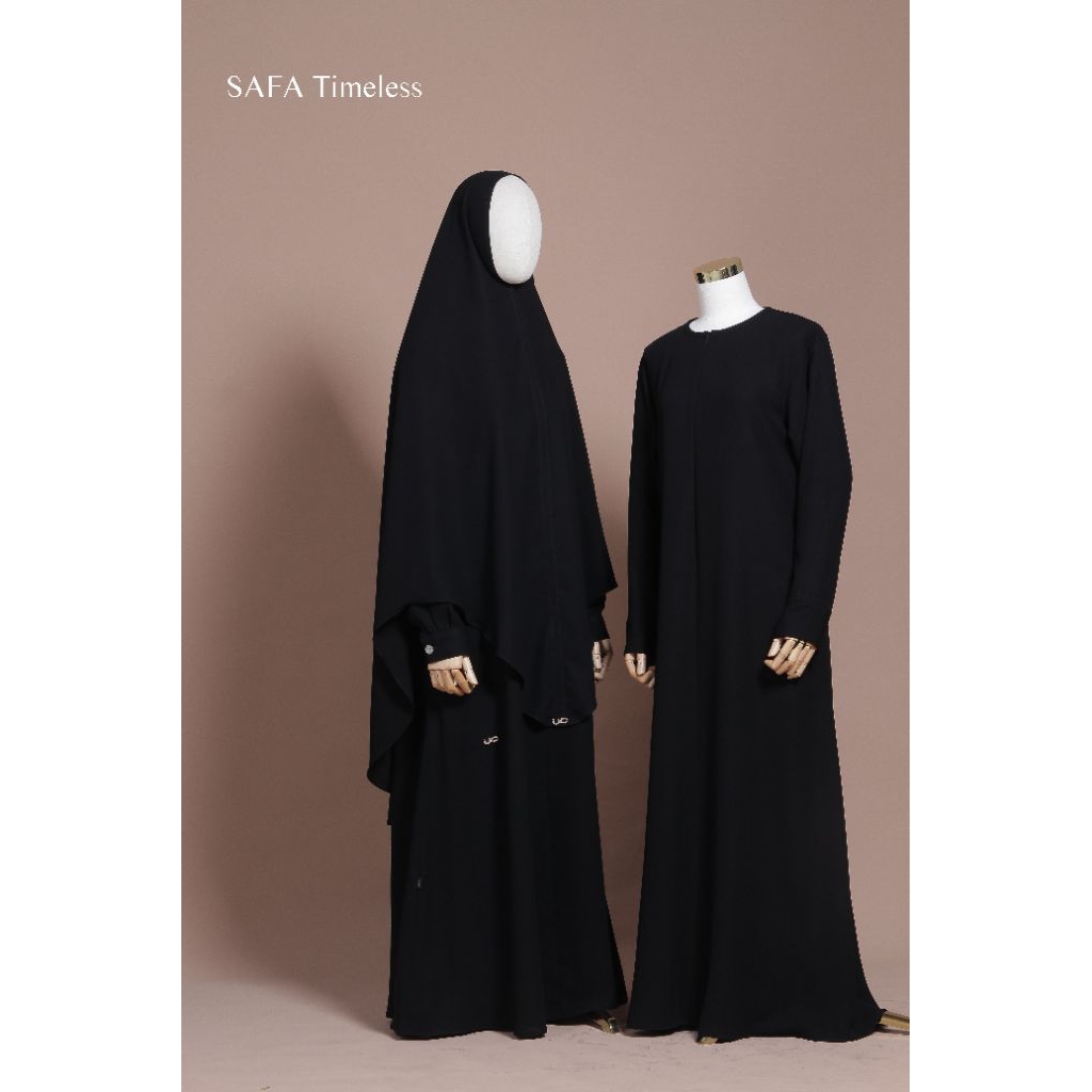 Gamis Timeless BUTTON (Black) Safago