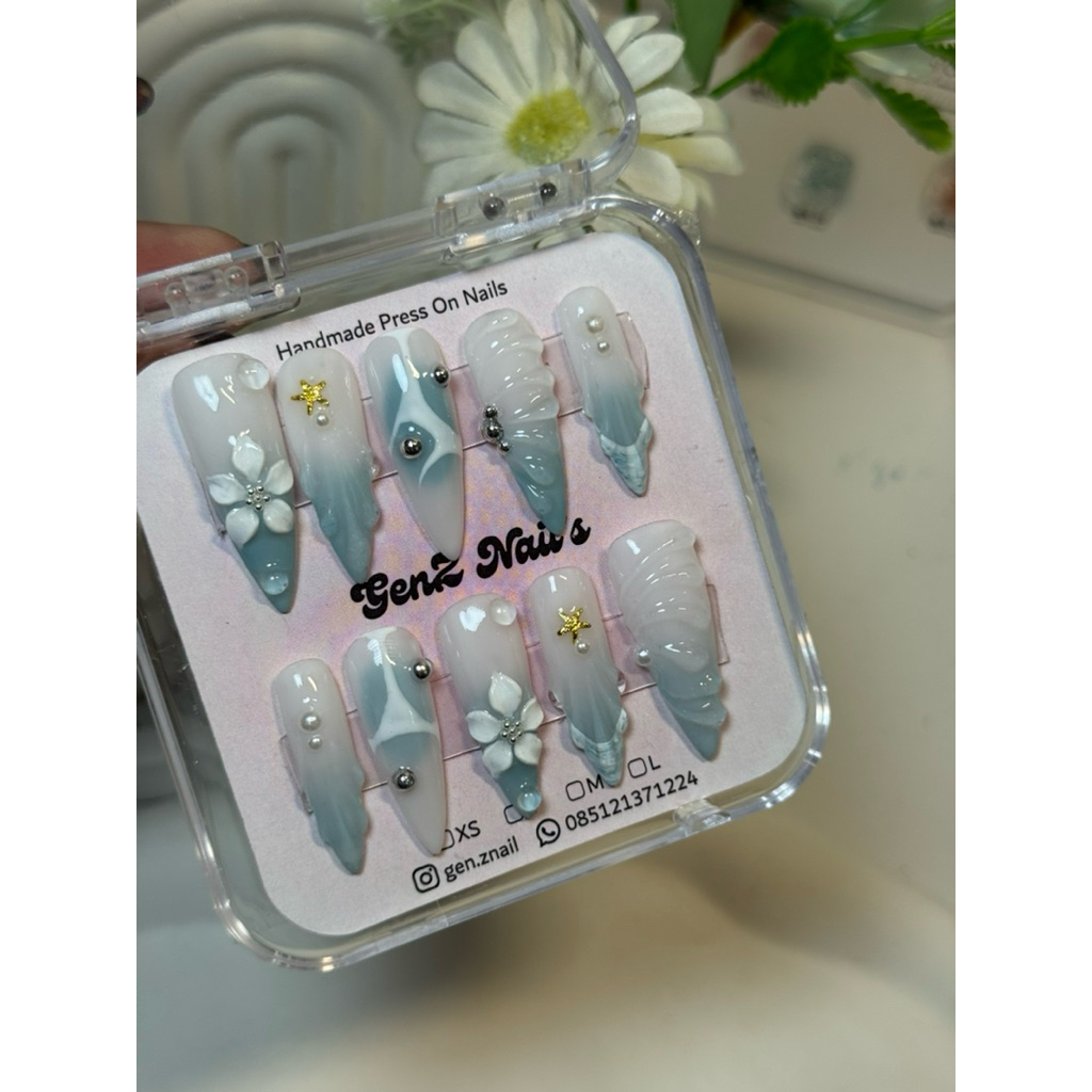 Press On Nail Summee set Premium Handmade