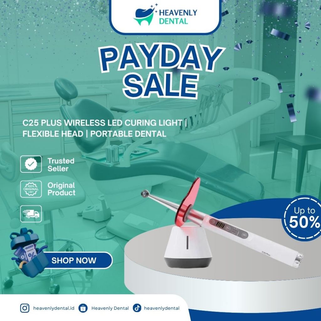 C25 PLUS WIRELESS LED CURING LIGHT | FLEXIBLE HEAD | PORTABLE DENTAL