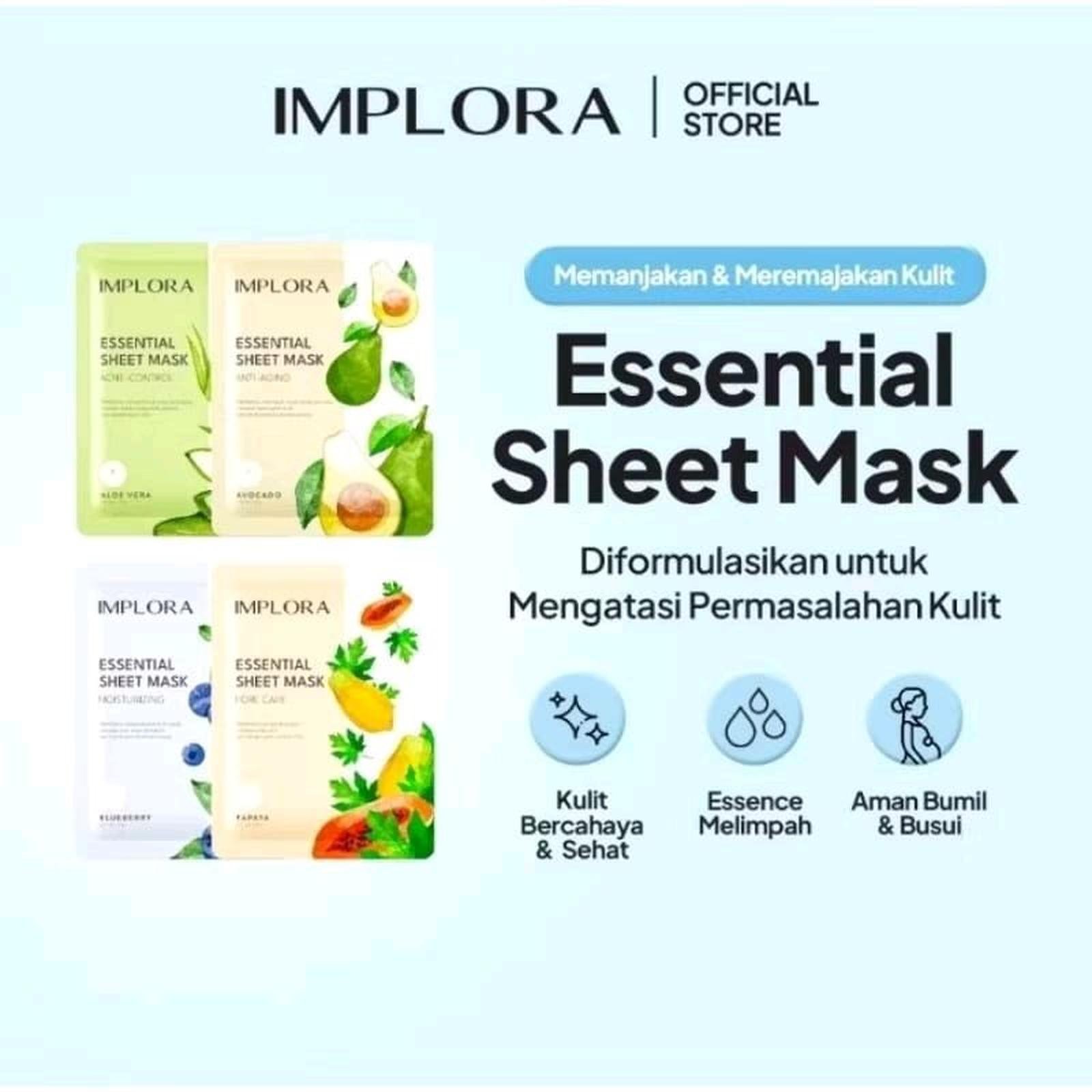 IMPLORA Essentials Sheet Mask 25g