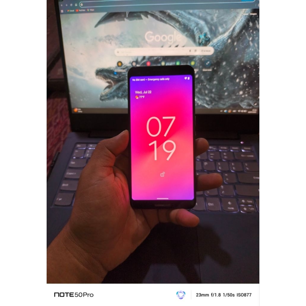 LCD LAYAR DAN FRAME PIXEL 3 ORIGINAL COPOTAN