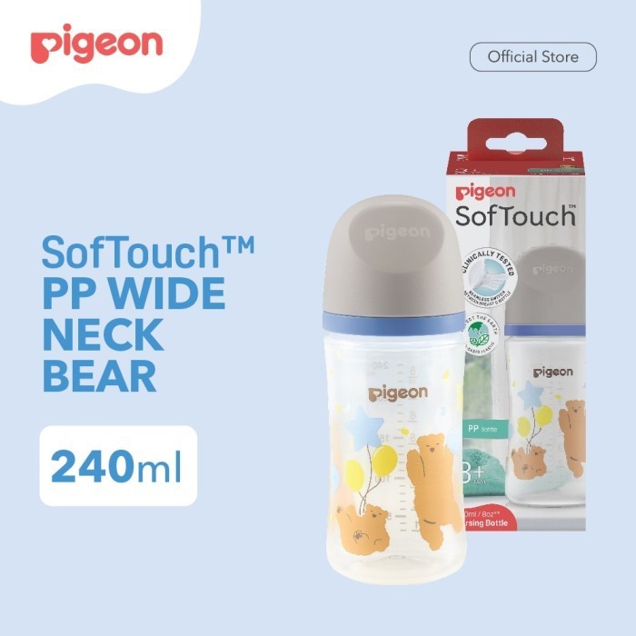 Pigeon PP Wideneck w/ Softouch Nipple - 160ml/240ml