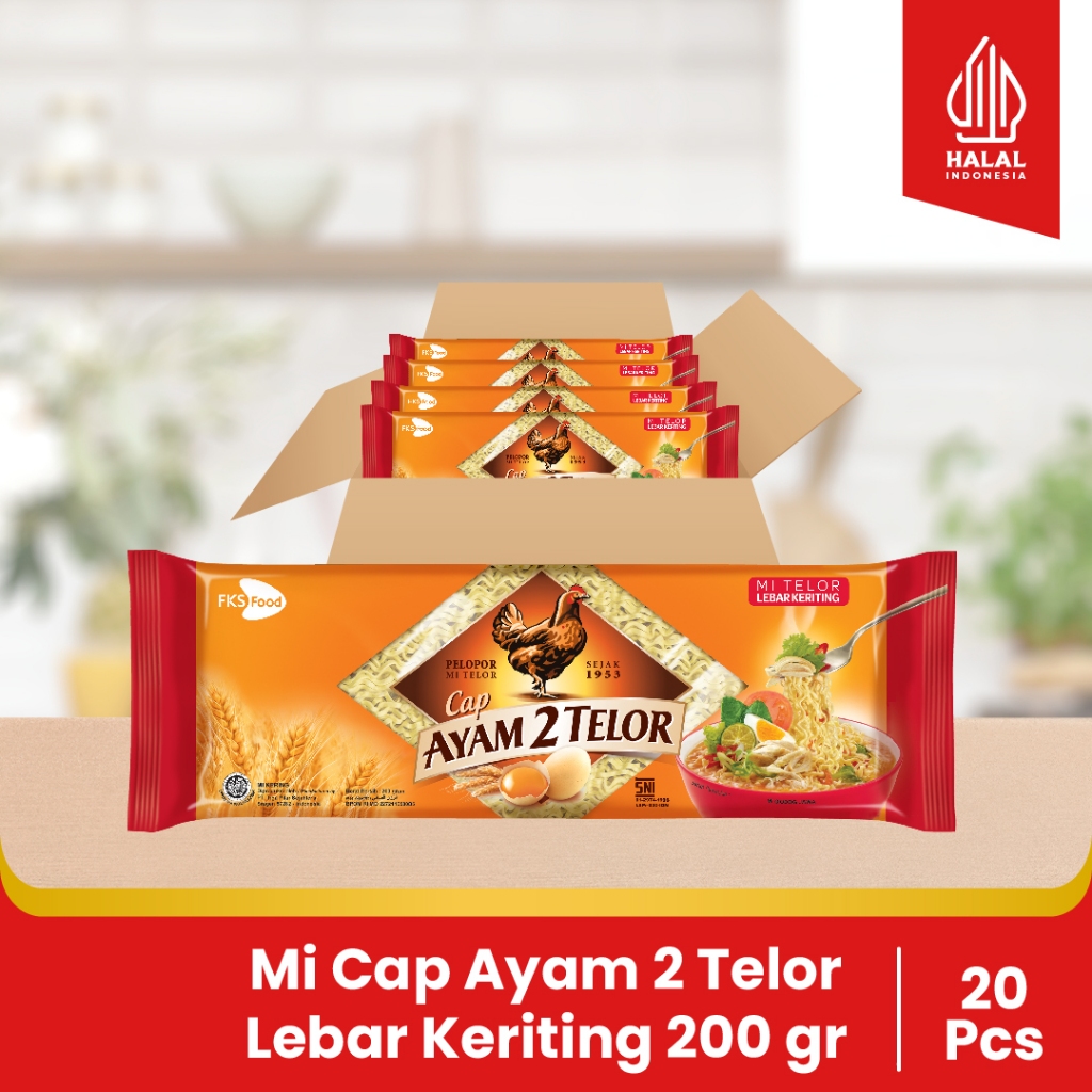 Mie cap ayam 2 telor (1karton/20 Pcs)