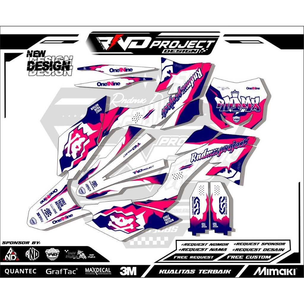 Decal Sticker D-Tracker Fullbody Bisa Custom