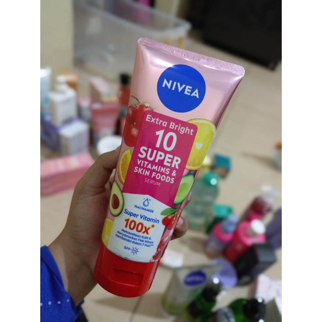 nivea body serum extra bright