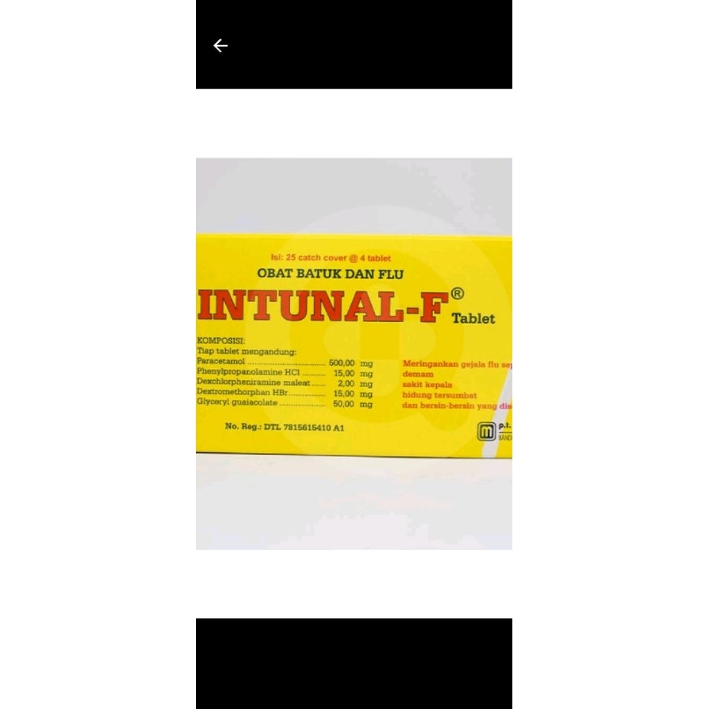 INTUNAL FORTE 10×10 TABLET PER BOX