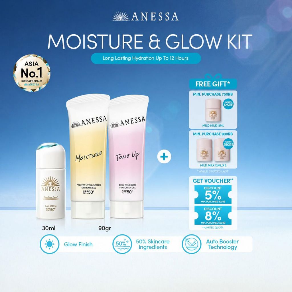Anessa - Moisture & Glow Kit - Sunscreen