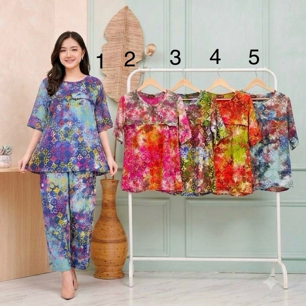 CP Batik Moon Dws Tgn 3/4