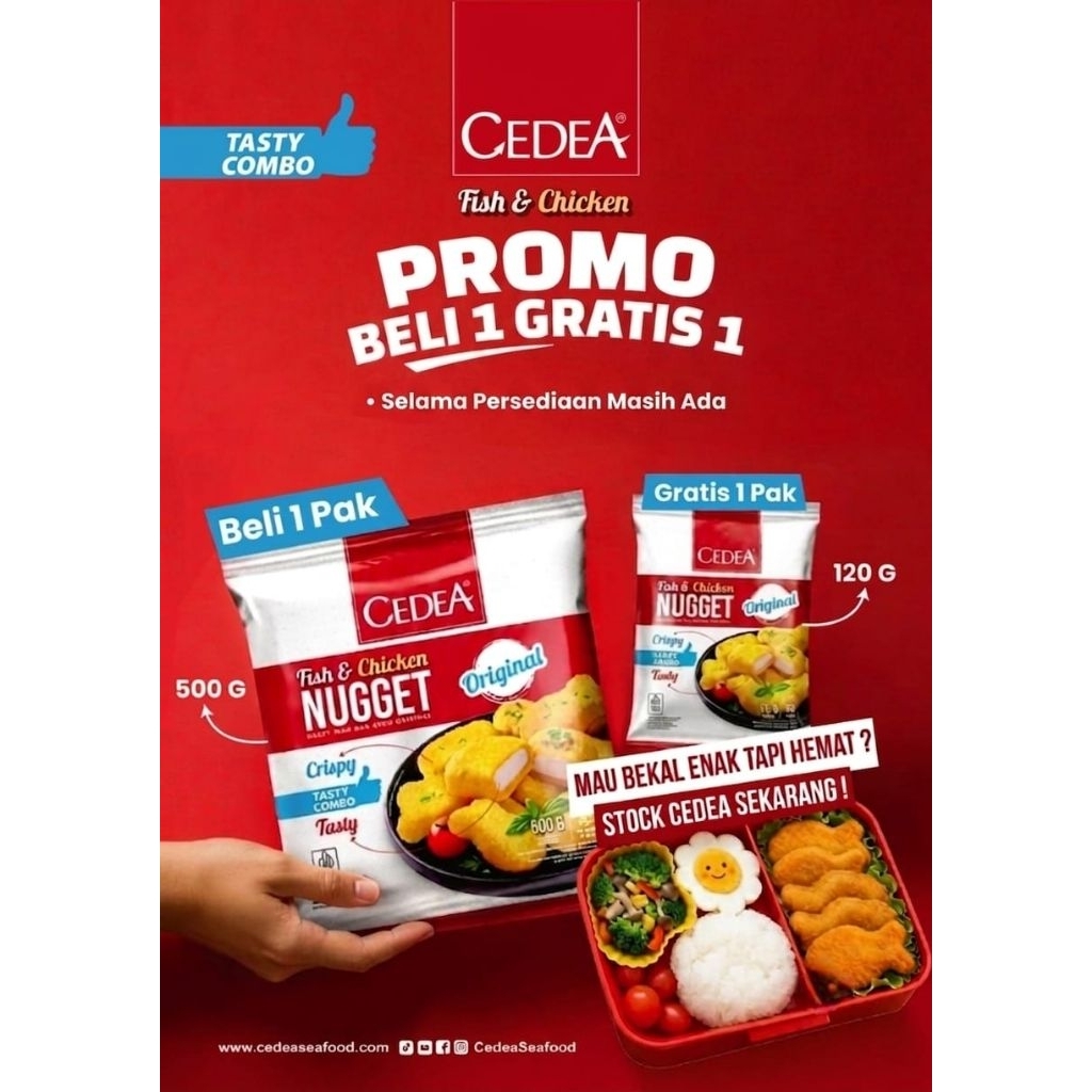 CEDEA FISH & CHICKEN NUGGET 500GR