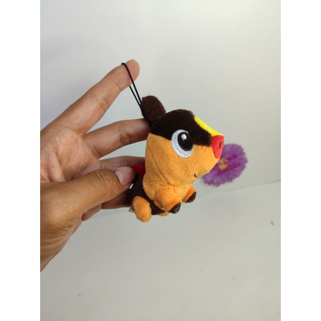 boneka tepig pokemon original mini keychain