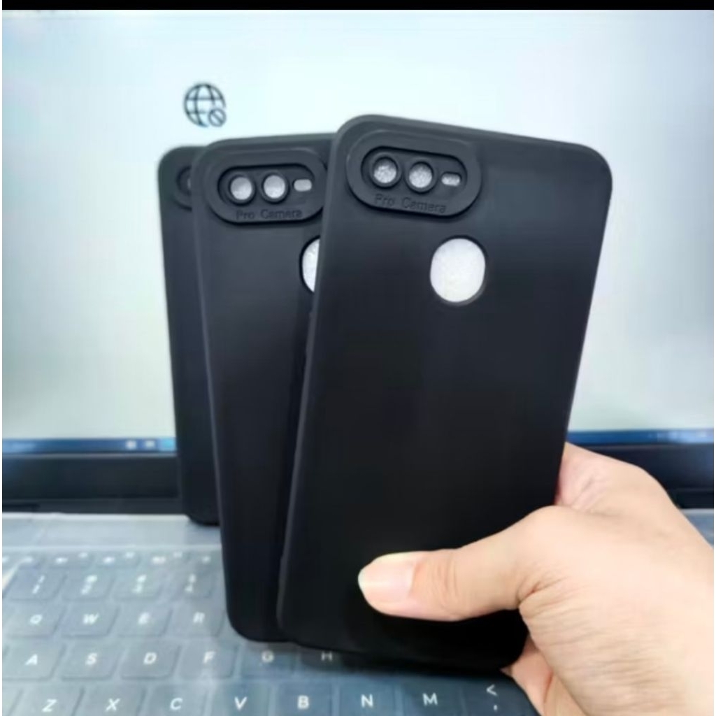 Casing Oppo A5S / A7 SoftCase Black Matte