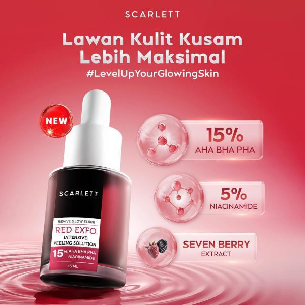 Scarlett Revive Glow Elixir Red Exfo Intensive Peeling Solution 15ml