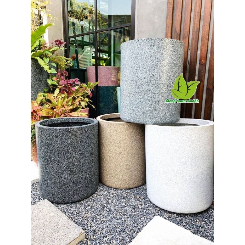 pot keramik silinder diameter 35