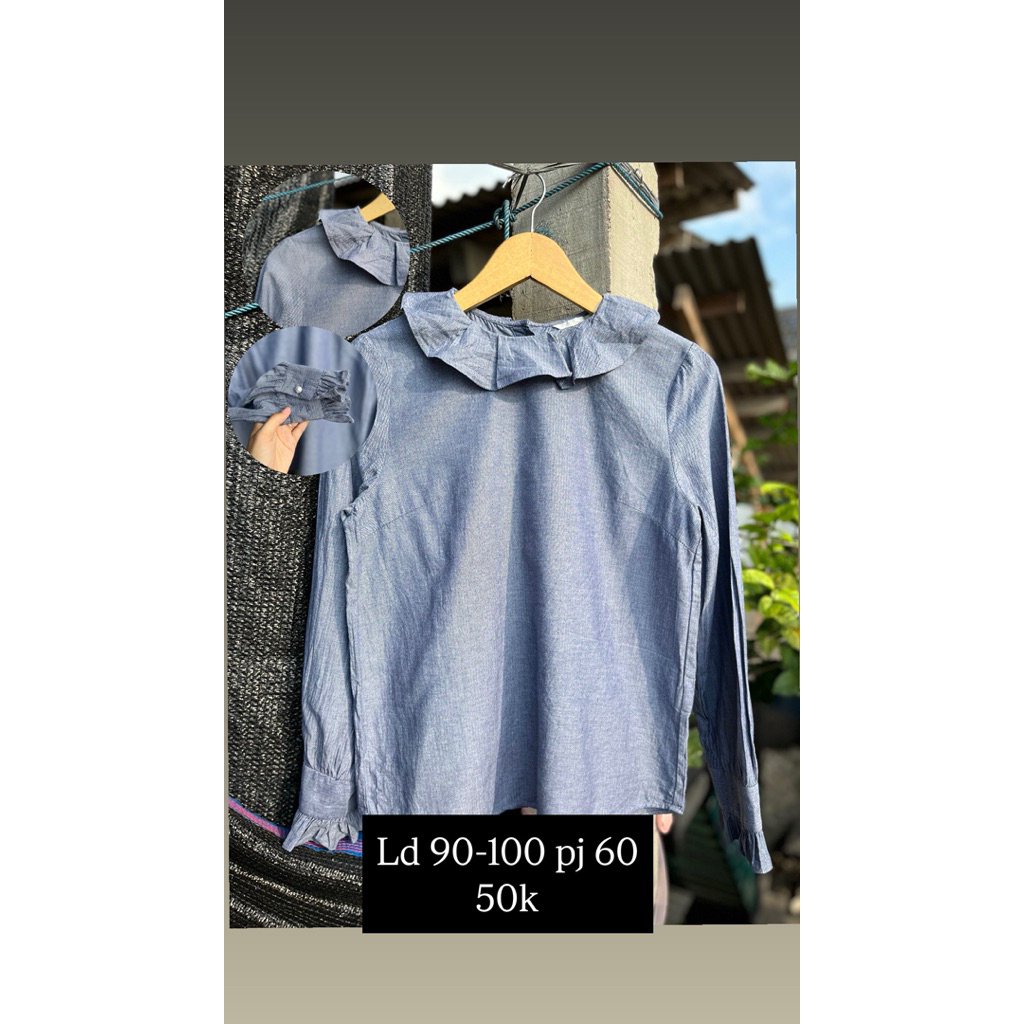 blouse denim sailor