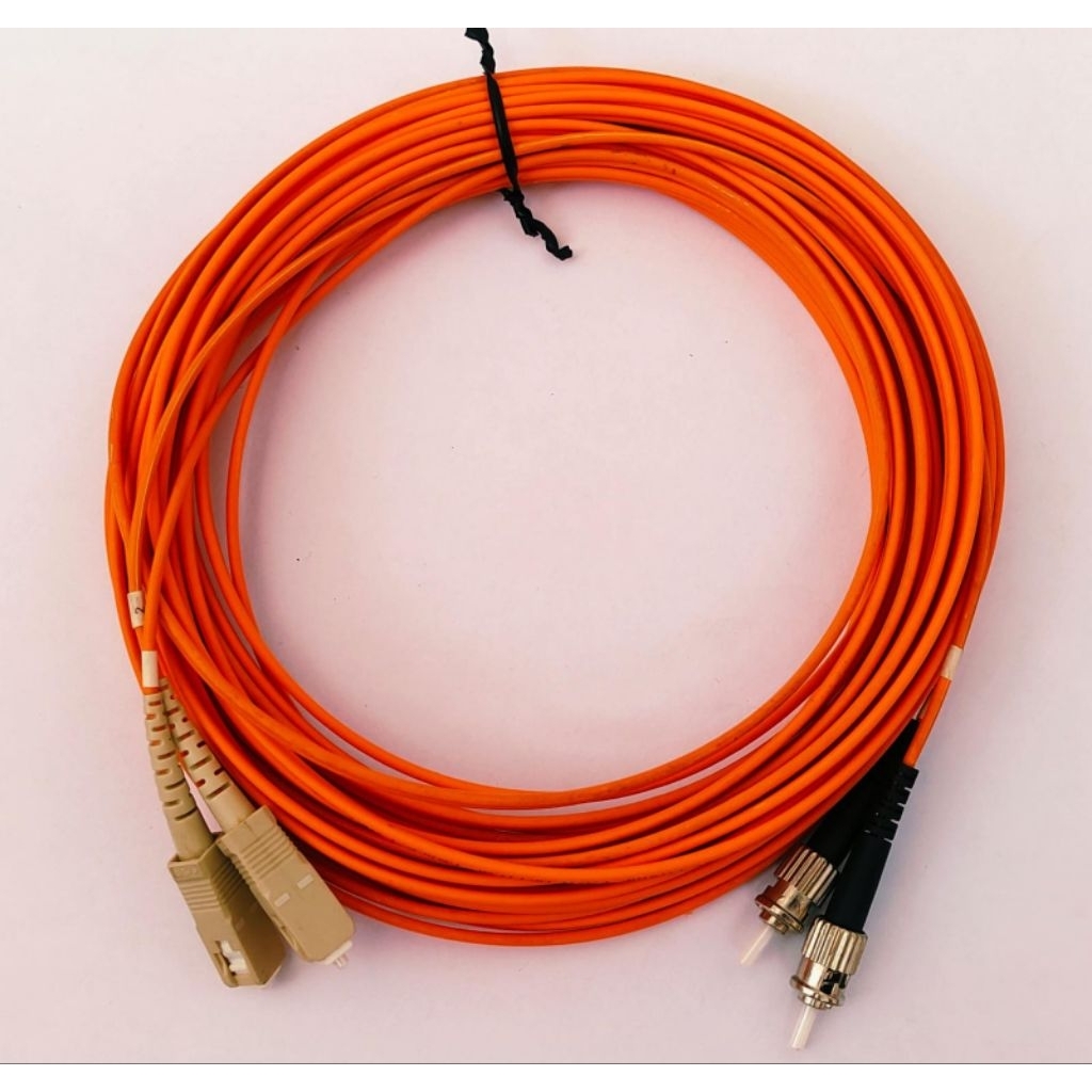 Netviel Patch Cord ST-SC, Duplex Multimode 50/125um, 5 meter (LSZH)